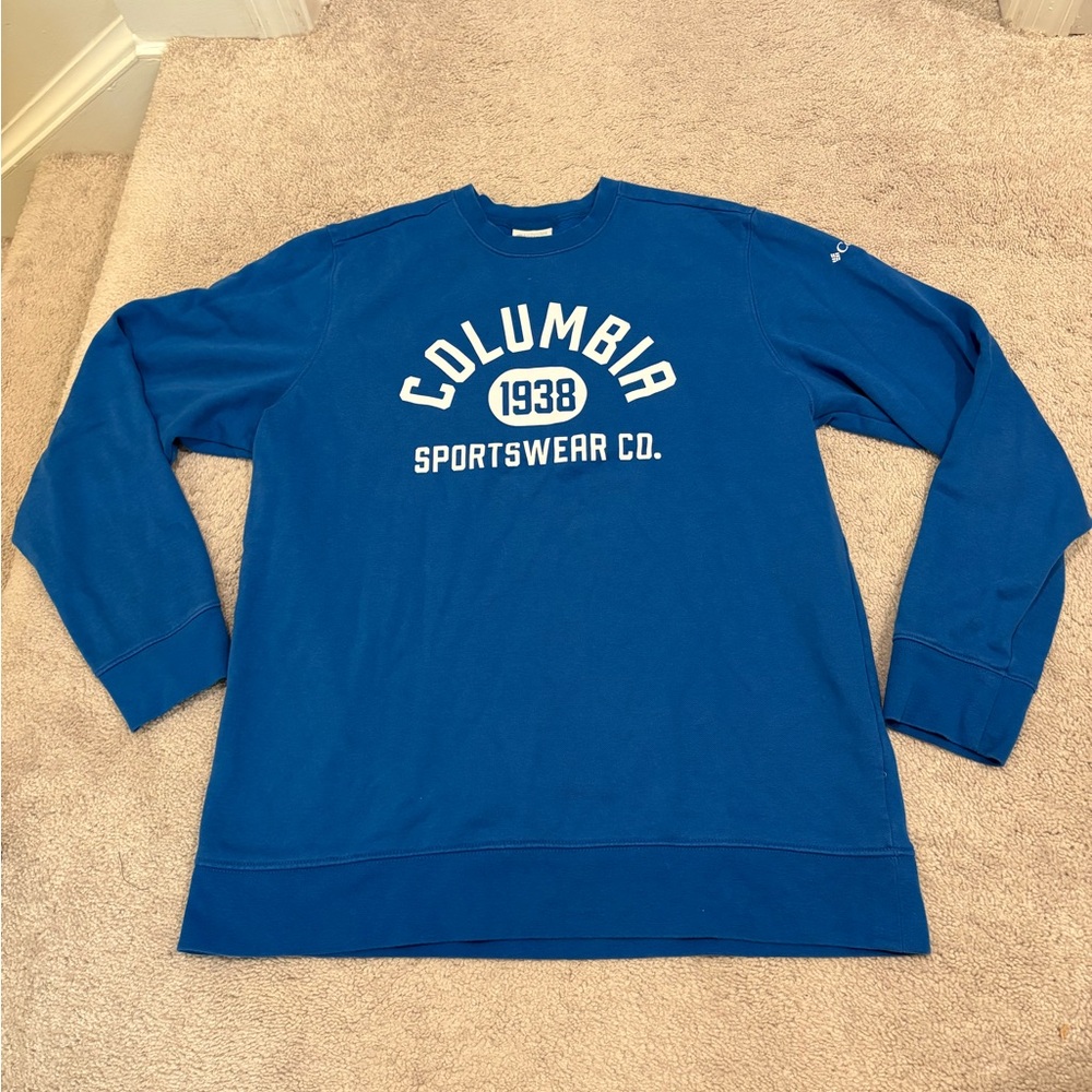 Columbia Men's Crewneck in Vibrant Blue